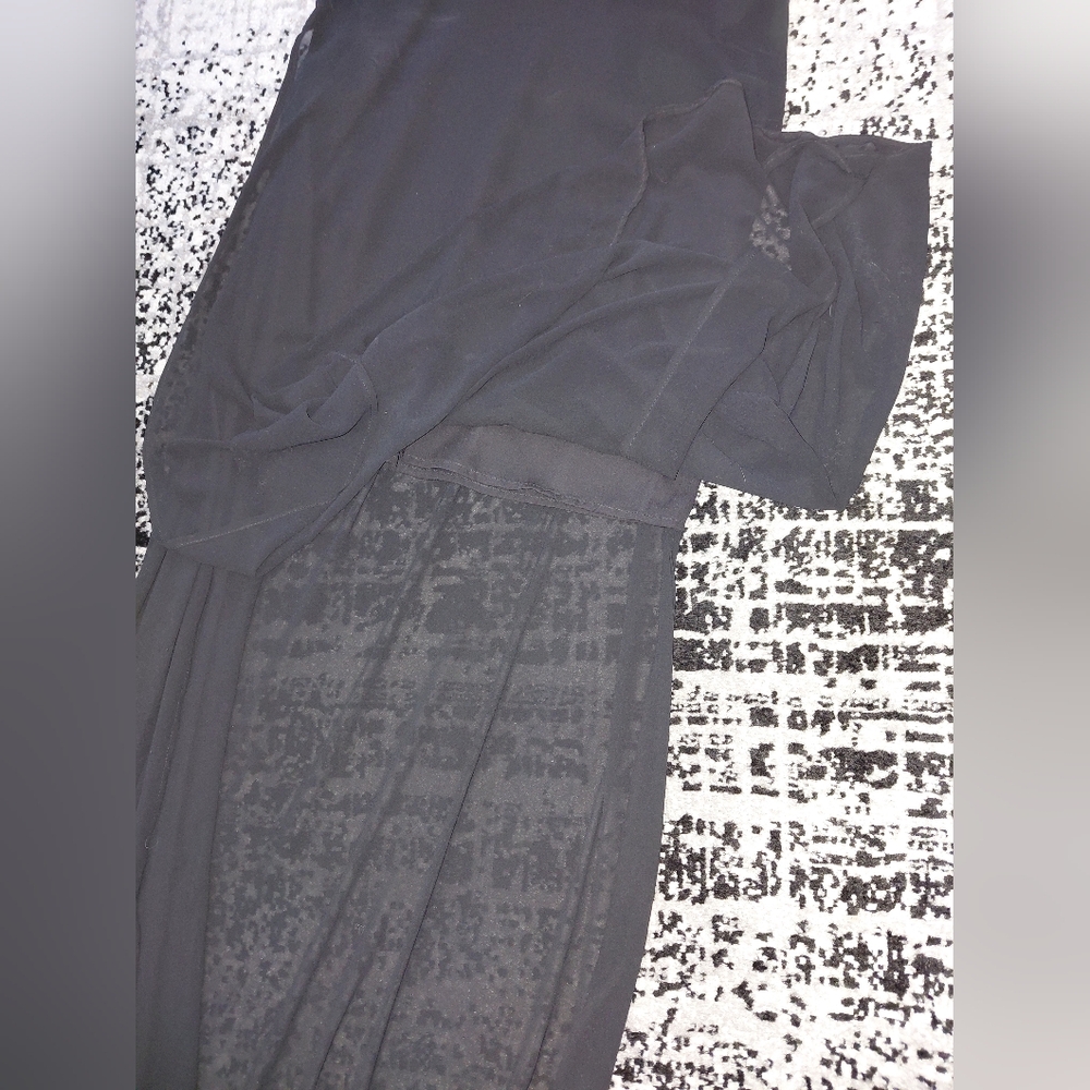 Show Me Your Mumu Black Sheer Lined Bronte Maxi Sleeveless Dress Small! - Picture 8 of 14